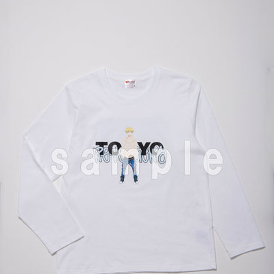 [Chifuyu] [TV Anime "Tokyo Revengers"] Long-sleeved T-shirt (White)