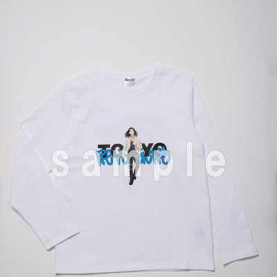 [Baji] [TV Anime "Tokyo Revengers"] Long-sleeved T-shirt (White)