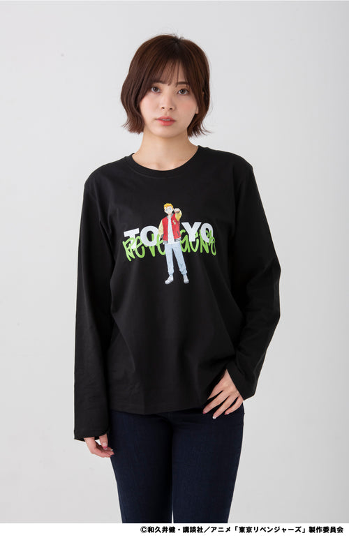 [Takemichi] [TV Anime "Tokyo Revengers"] Long-sleeved T-shirt (Black)