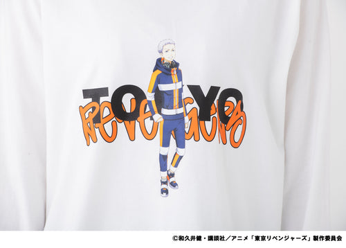 [Mitsuya] [TV Anime "Tokyo Revengers"] Long-sleeved T-shirt (White)