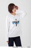 [Baji] [TV Anime "Tokyo Revengers"] Long-sleeved T-shirt (White)