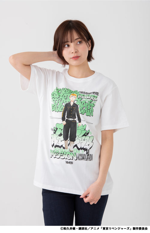 [Takemichi] [TV Anime "Tokyo Revengers"] T-shirt (White)