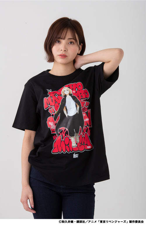 [Mikey] [TV anime "Tokyo Revengers"] T-shirt (black)