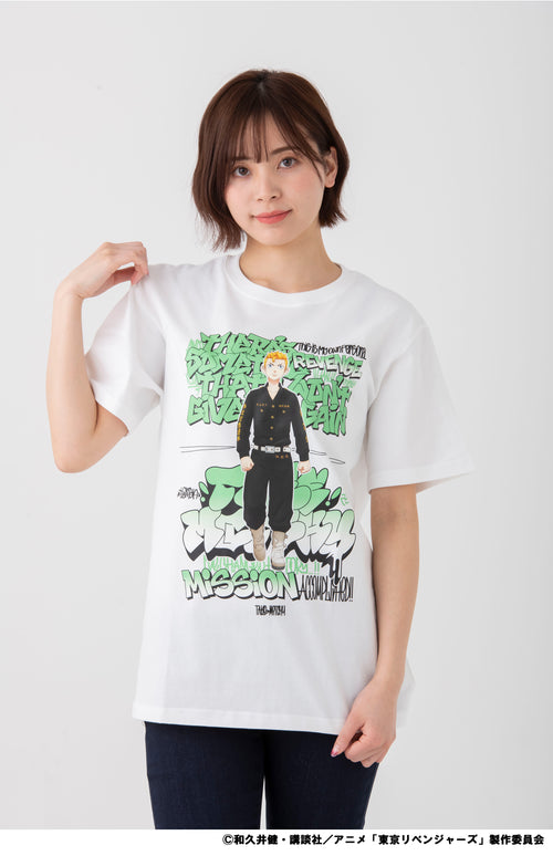 [Takemichi] [TV Anime "Tokyo Revengers"] T-shirt (White)