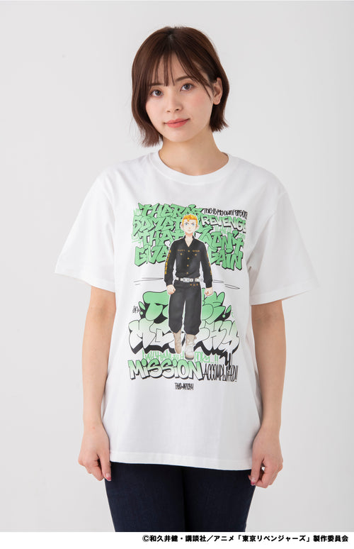 [Takemichi] [TV Anime "Tokyo Revengers"] T-shirt (White)