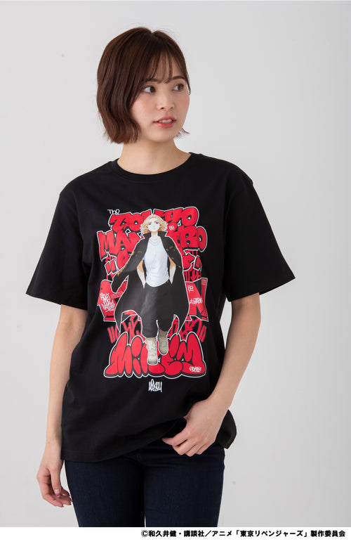 [Mikey] [TV anime "Tokyo Revengers"] T-shirt (black)