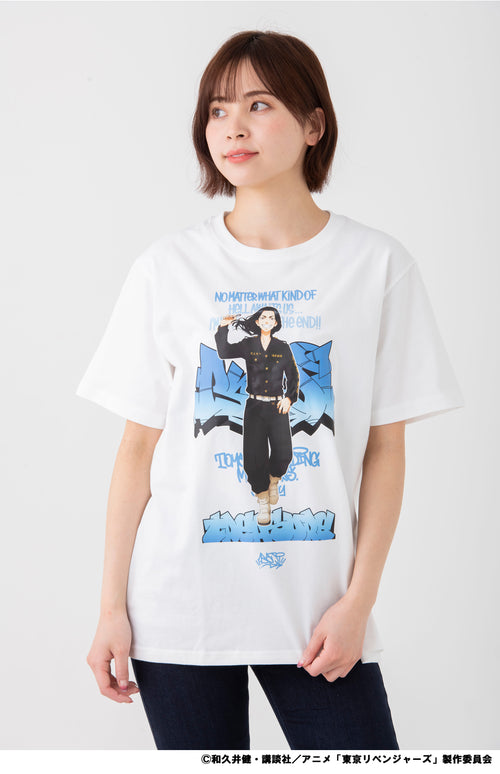 [Baji] [TV Anime "Tokyo Revengers"] T-shirt (White)