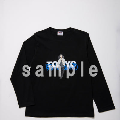 [Baji] [TV Anime "Tokyo Revengers"] Long-sleeved T-shirt (Black)