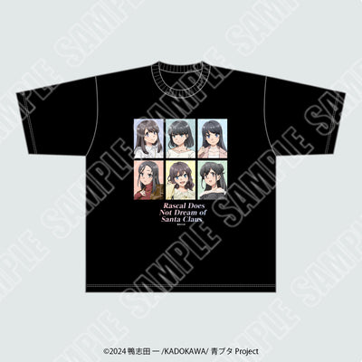 【2026年6月中旬より配送予定】
『青春ブタ野郎はサンタクロースの夢を見ない』Ｔシャツ　6人Ｖｅｒ．