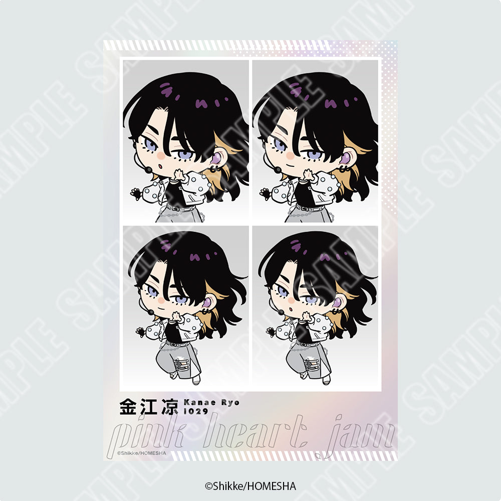 『ピンクハートジャム』証明写真風ブロマイド　※ブラインド販売
